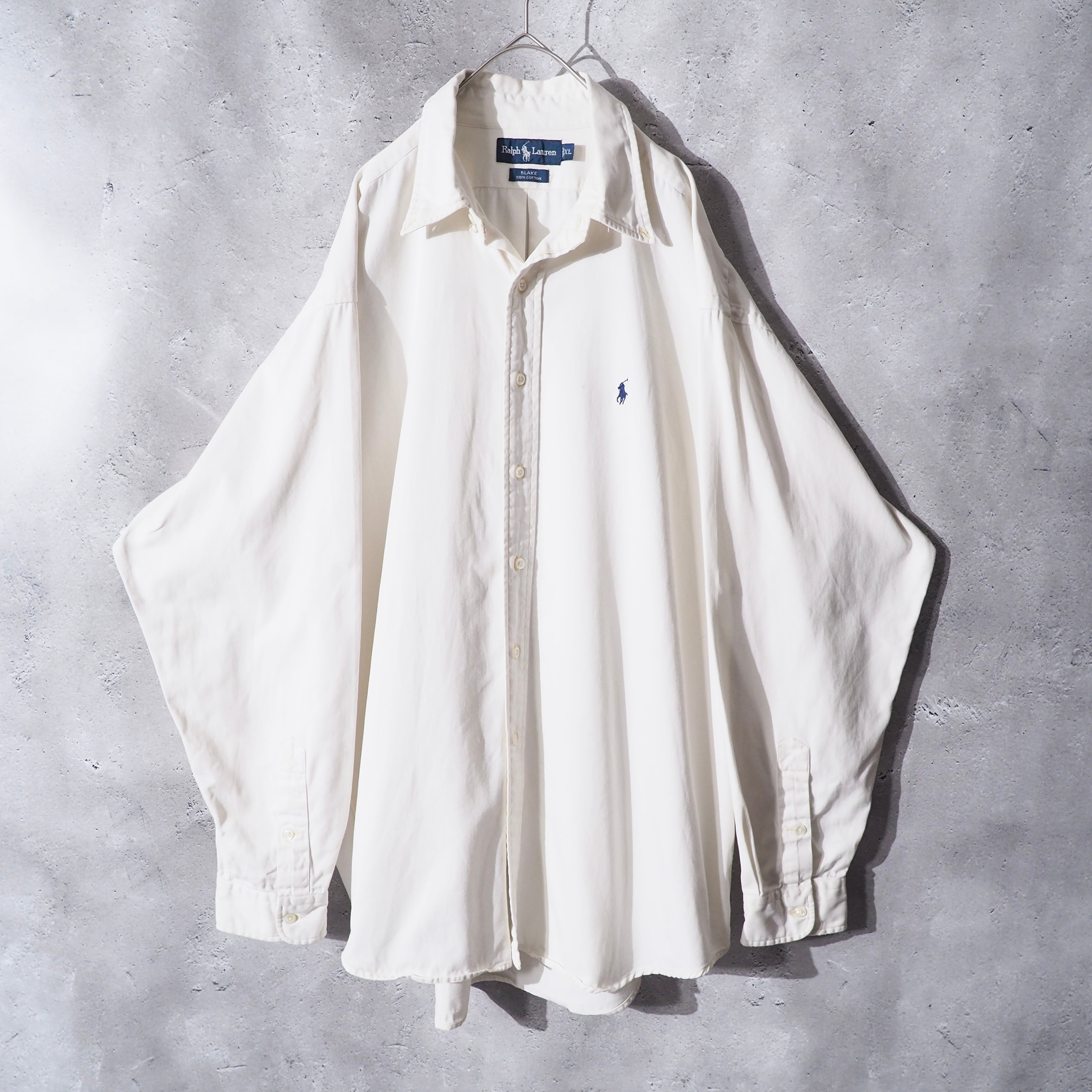 1990s " Ralph Lauren " Vintage Loose White Button Down Shirt