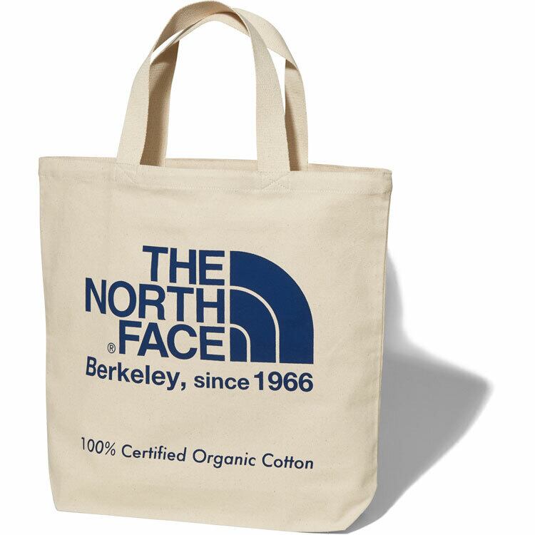 THE NORTH FACE (ザノースフェイス) TNFオーガニックコットントート (SO)ナチュラル×ソーダライトブルー NM81971