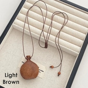 Wooden Flagon Long Necklace / ウッド フラゴン ロング ネックレス