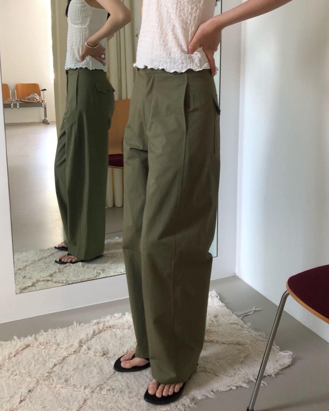 ベーシックストレートワイドパンツ