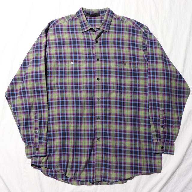 XL 90s ポルトガル製 Patagonia L/S Flannel Shirt パタゴニア 長袖 チェック ネルシャツ