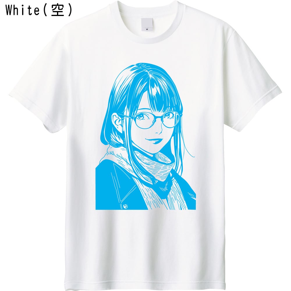 アーバン・ラインアート シティガール プリントTシャツ｜眼鏡女子
