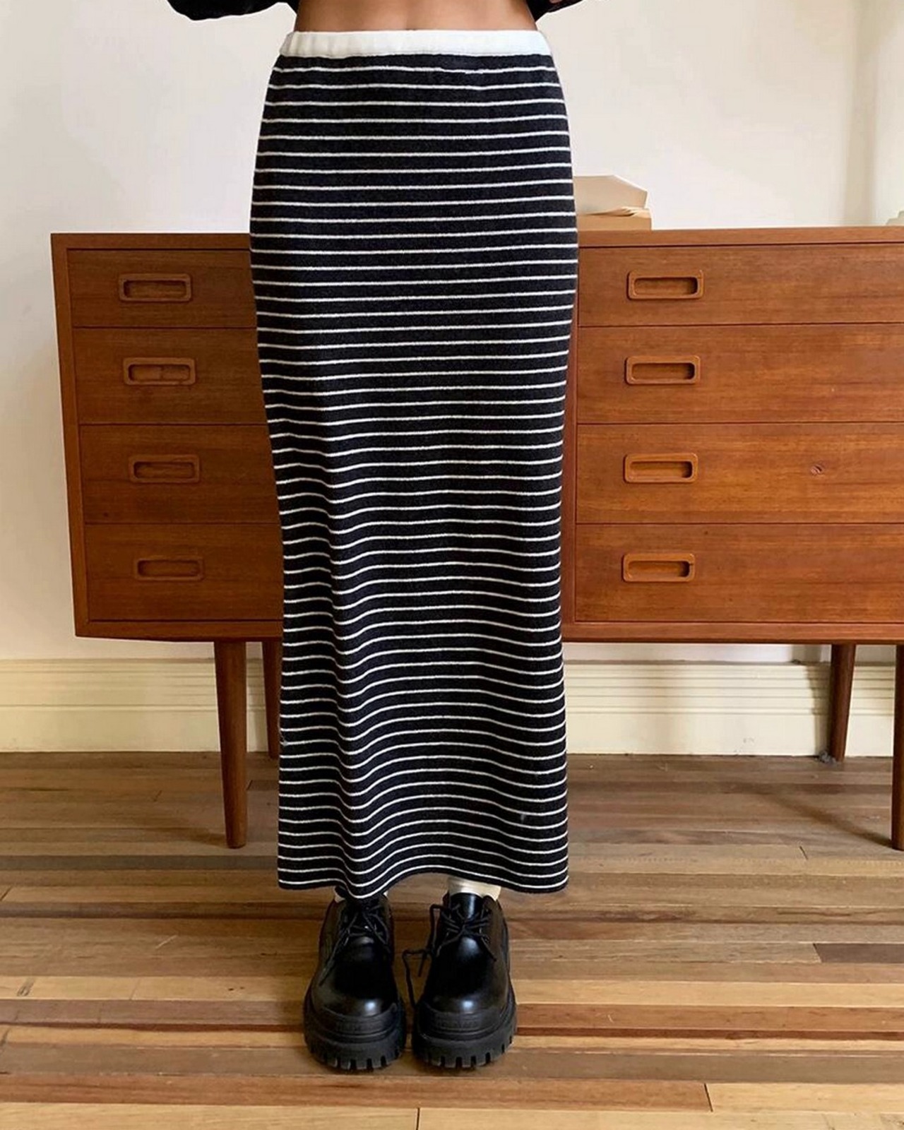 リブストライプタイトスカート A0552 - 19