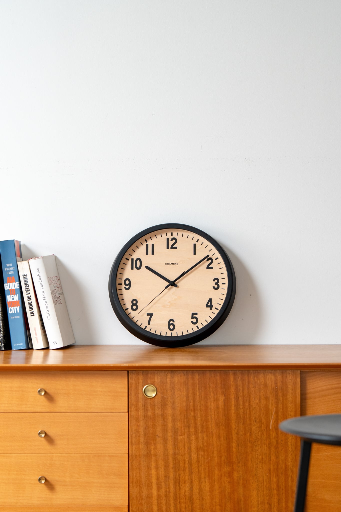電波時計 PUBLIC CLOCK BLACK -renewal- | シャンブル【CHAMBRE】by