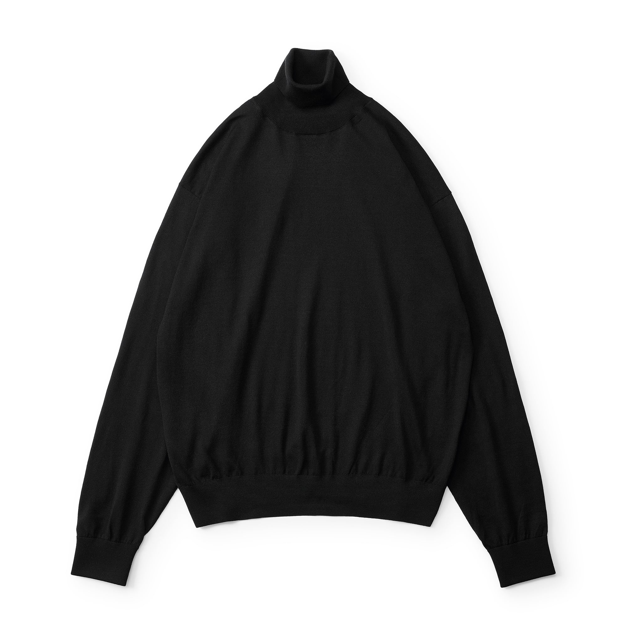 everyone high gauge knit sweater (BLACK) | everyone