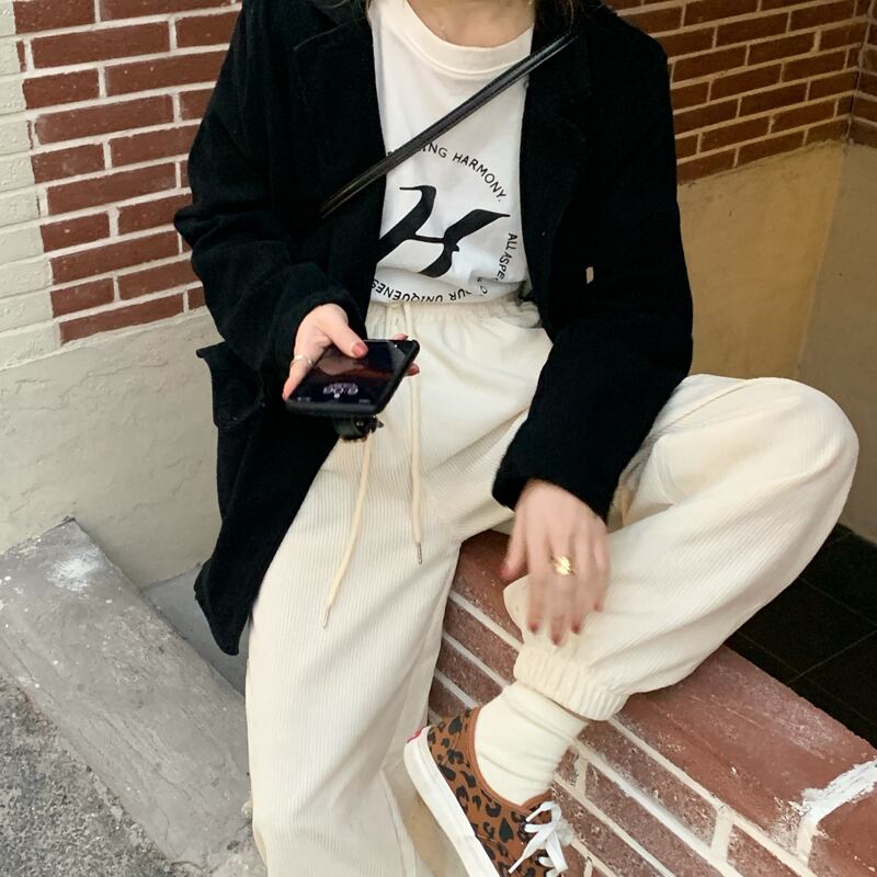 ジャケット レディースルーズホワイトスプリング 春物 ブラックストロベリース48612952052