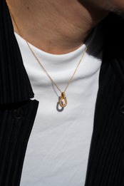 【Horse Dia Necklace】medium / GOLD