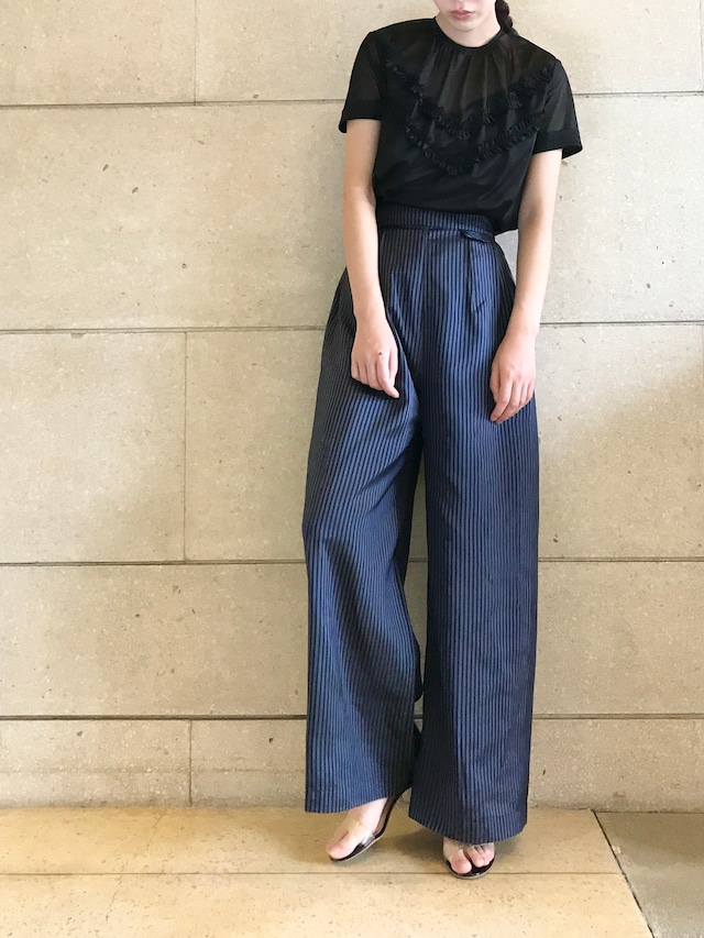 JAMARETTE PANTS < NAVY STRIPE >