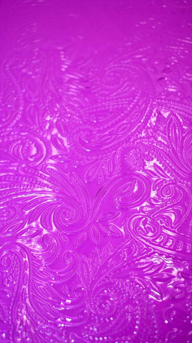 エンボス (ペイズリー柄) クリアケース 小物 透明 持ち運び (パープル) カラビナ付 ポーチ 工房 手作り 日本製 エコパッケージ MX-0025-208