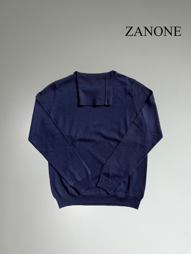 ZANONE（ザノーネ） 12ゲージ タートルネックニット NAVY（ネイビー 