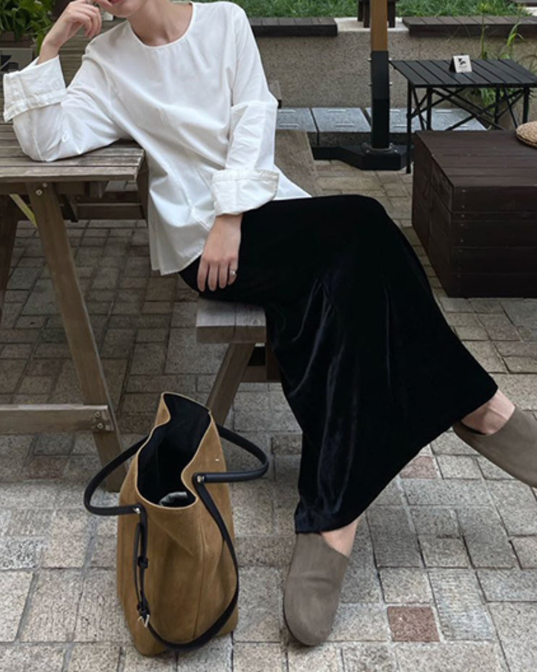 ベルベットマーメイドスカート A25039