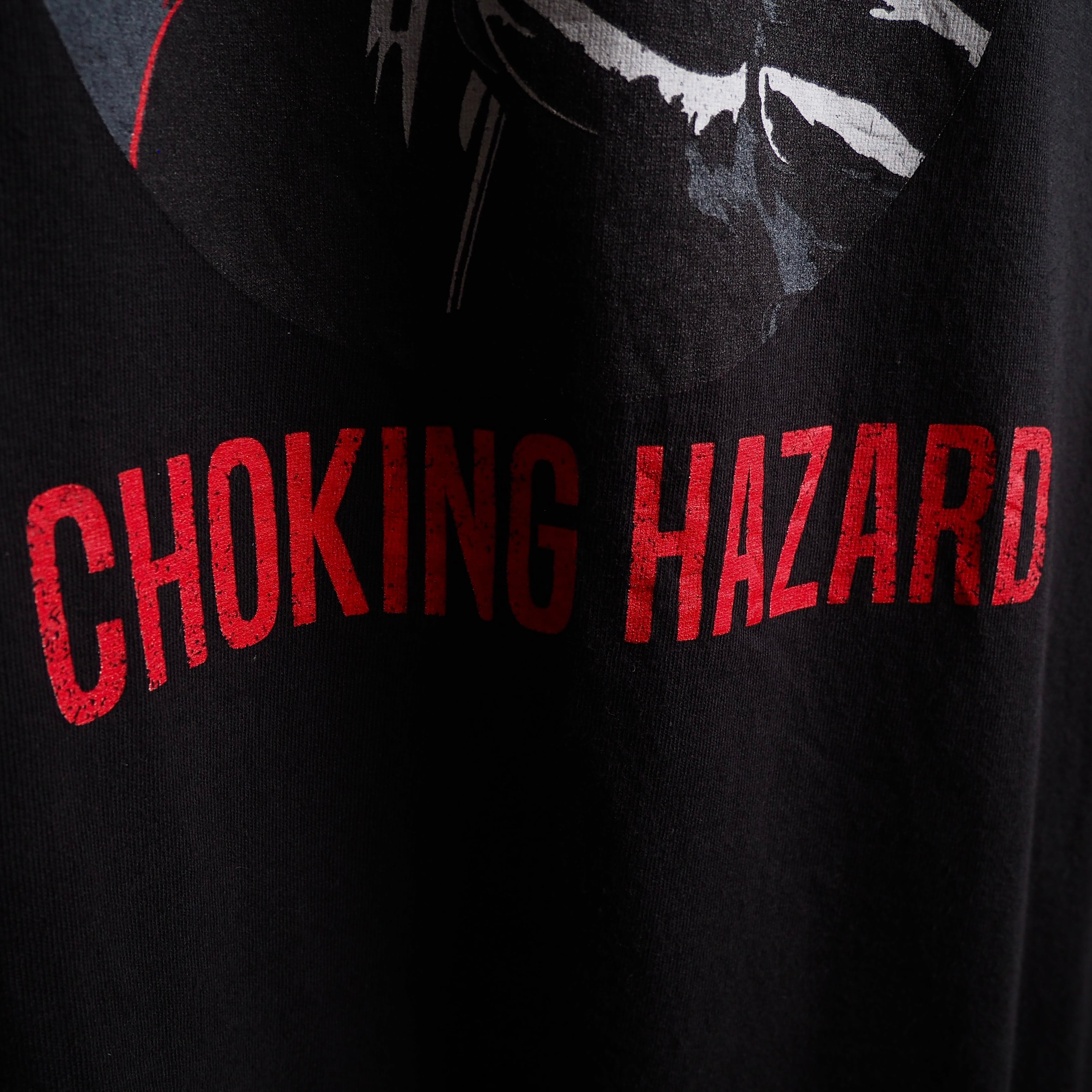 ” STARWARS ” ” Warning!Darth Vader ” printed Black loose Tee