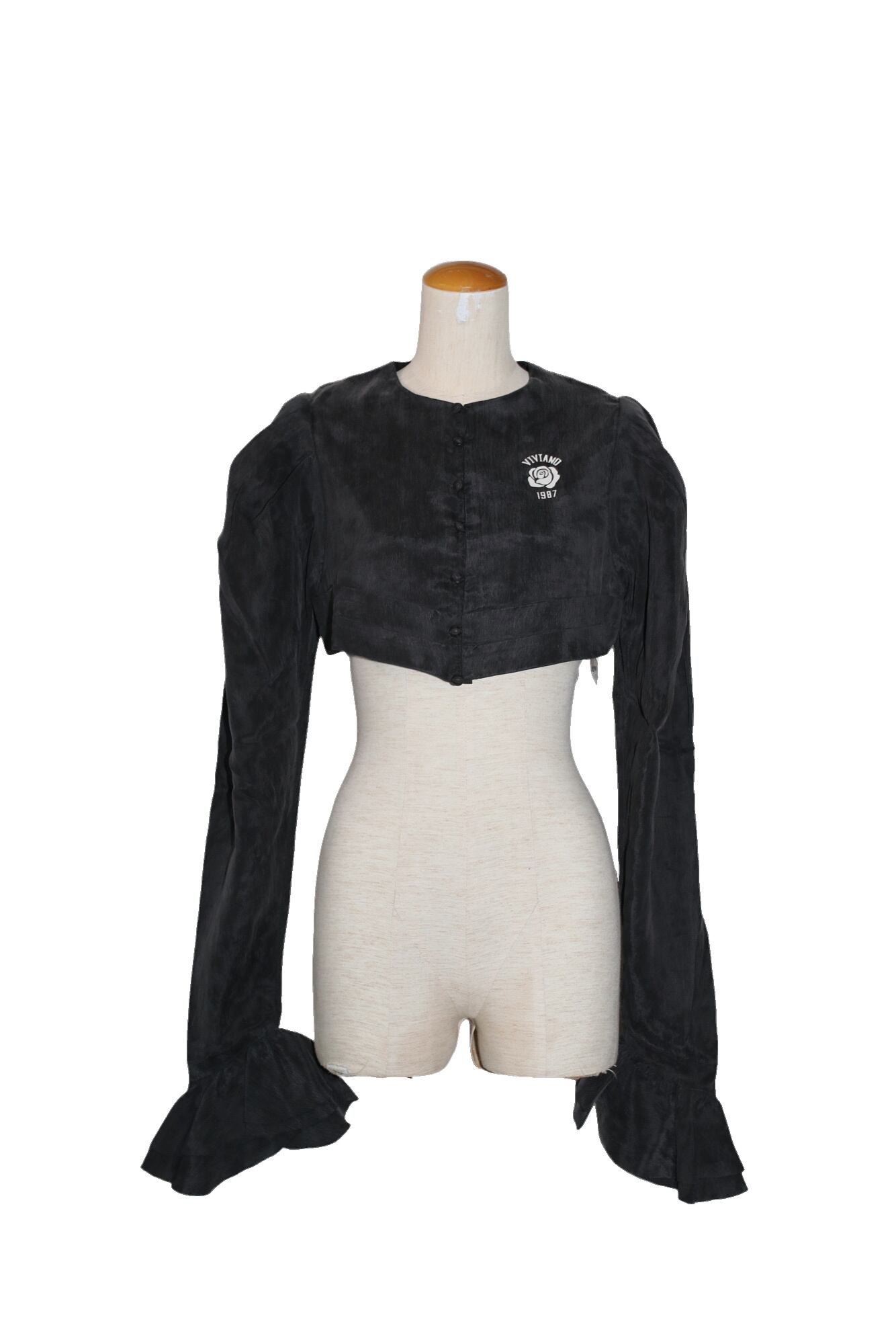 26SS】VIVIANO TAILLE BLOUSE (BLACK) VW-SS26-SH03 | IAAAM ONLINE STORE