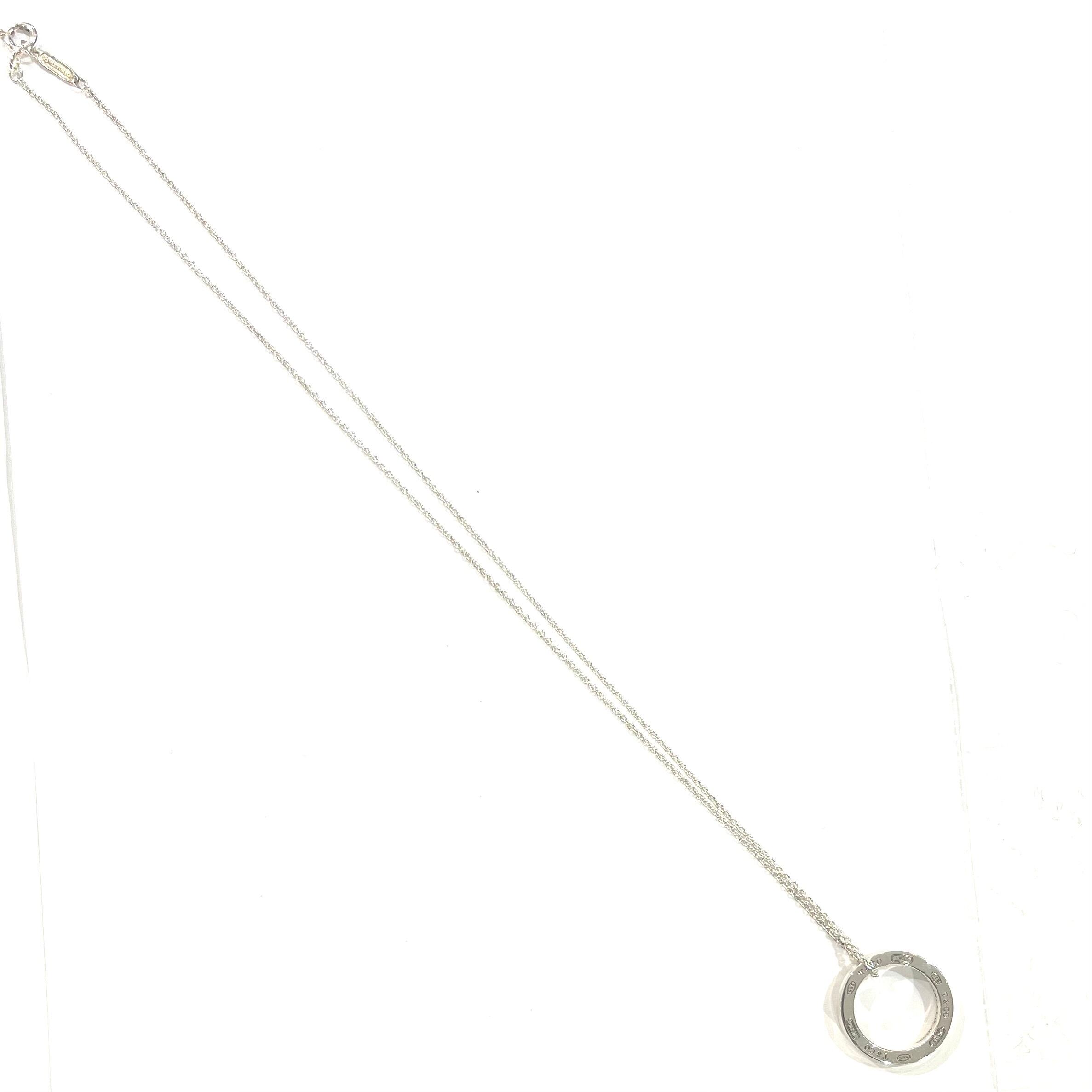 TIFFANY&CO.】2418 1837 ティファニー サークルリング ネックレス