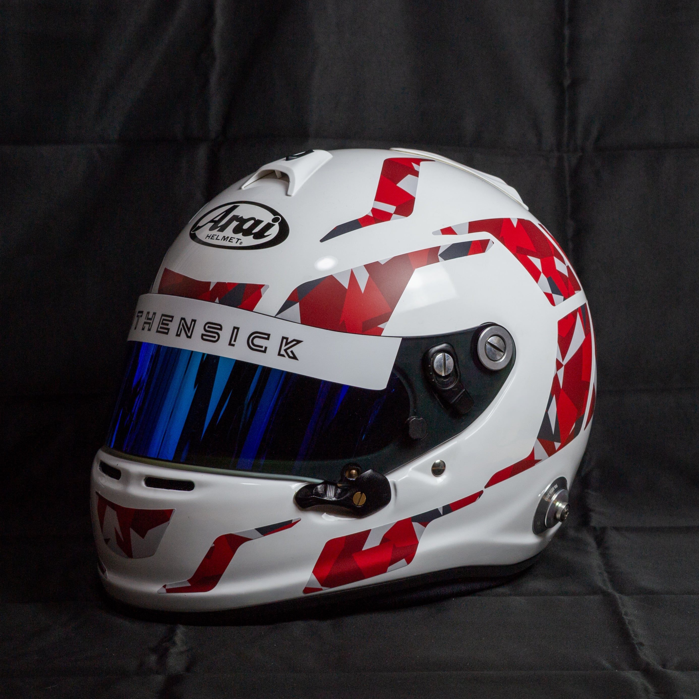 4輪用ヘルメット ステッカーキット [レッド×マット仕上げ] Arai GP-6S