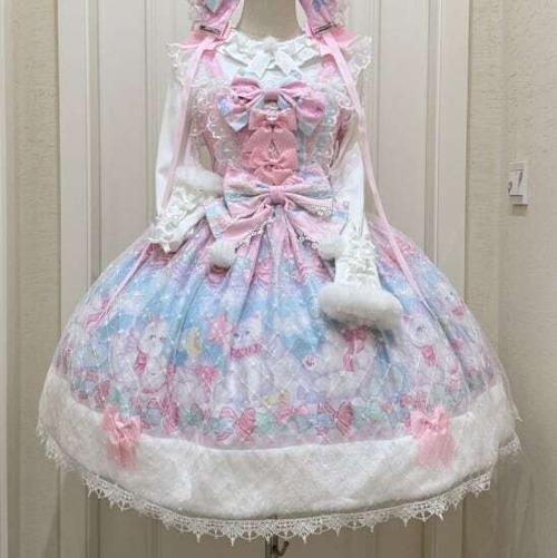甘ロリ♡全４カラー　ホワイトインナー＆甘ロリＪＳｋ　set77★