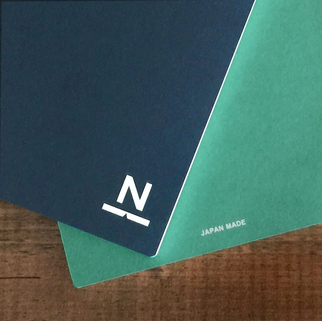 ノンブルノート「N」（16）濃藍×翡翠