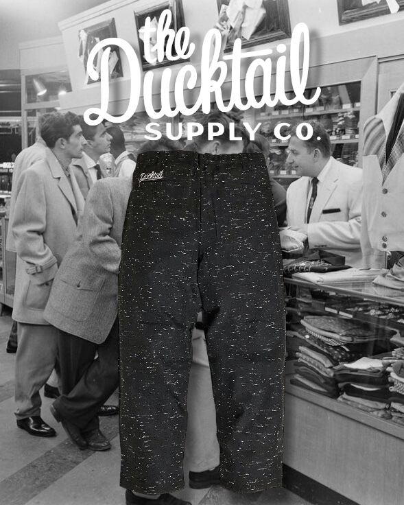 50s ヴィンテージ仕様 ネップ織り トラウザーズ パンツ ワークパンツ