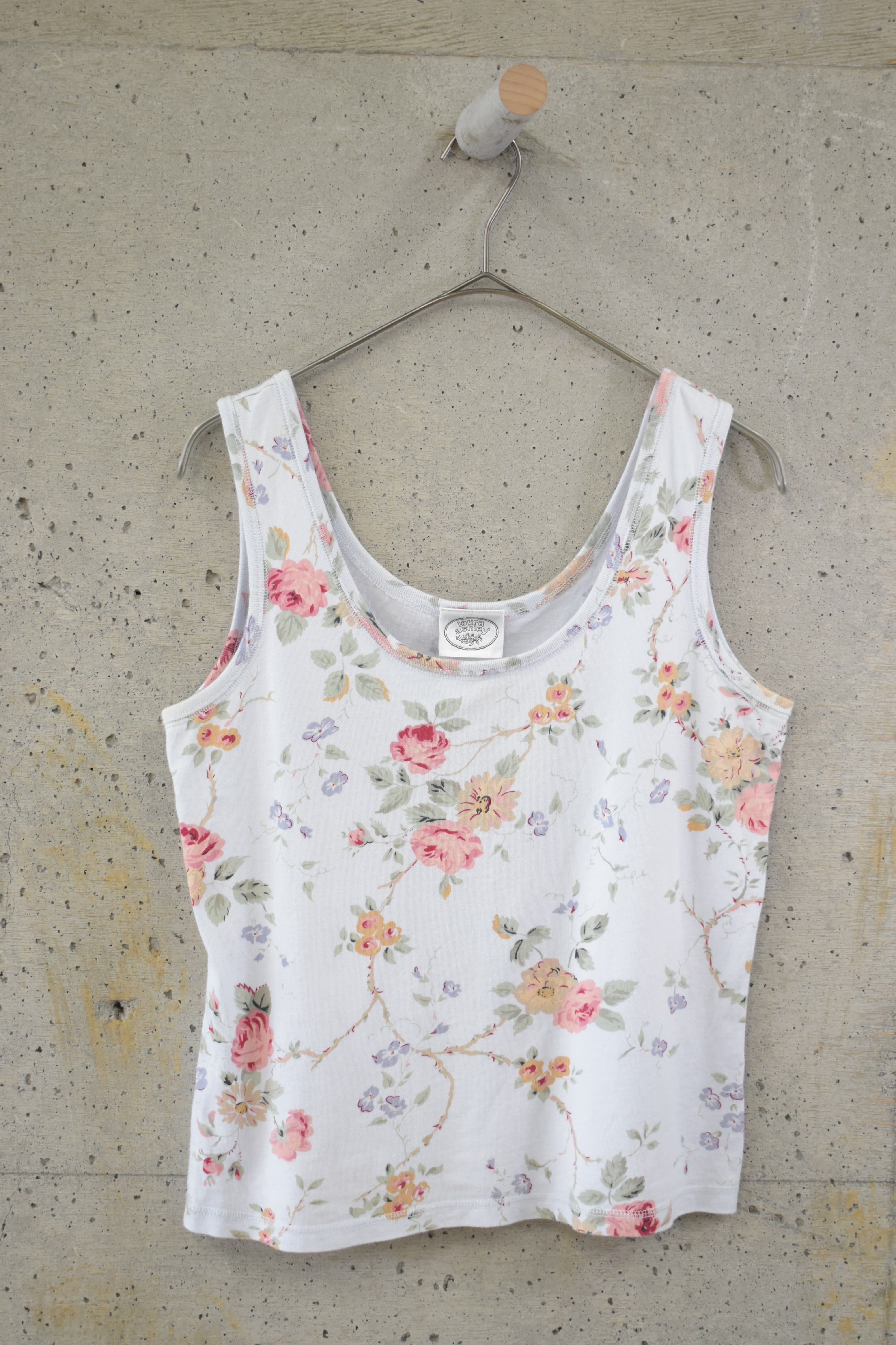 Light blue floral tank top