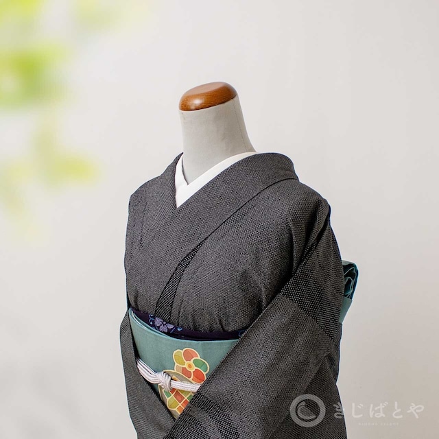 大島紬　暁鼠に茶屋辻　袷