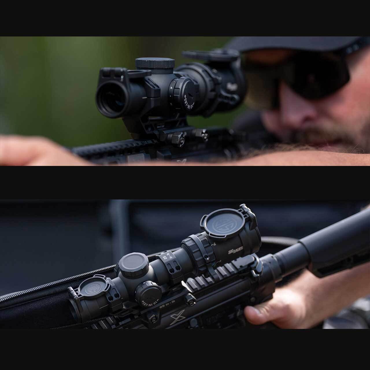 SIG SAUER TANGO-MSR コンパクトスコープ 1-6X24mm 30mmチューブ SFP BDC-6イルミネーテッドレティクル 0.5 MOA ブラック レンズキャップ/1.535 マウント付属 SOTMC61000