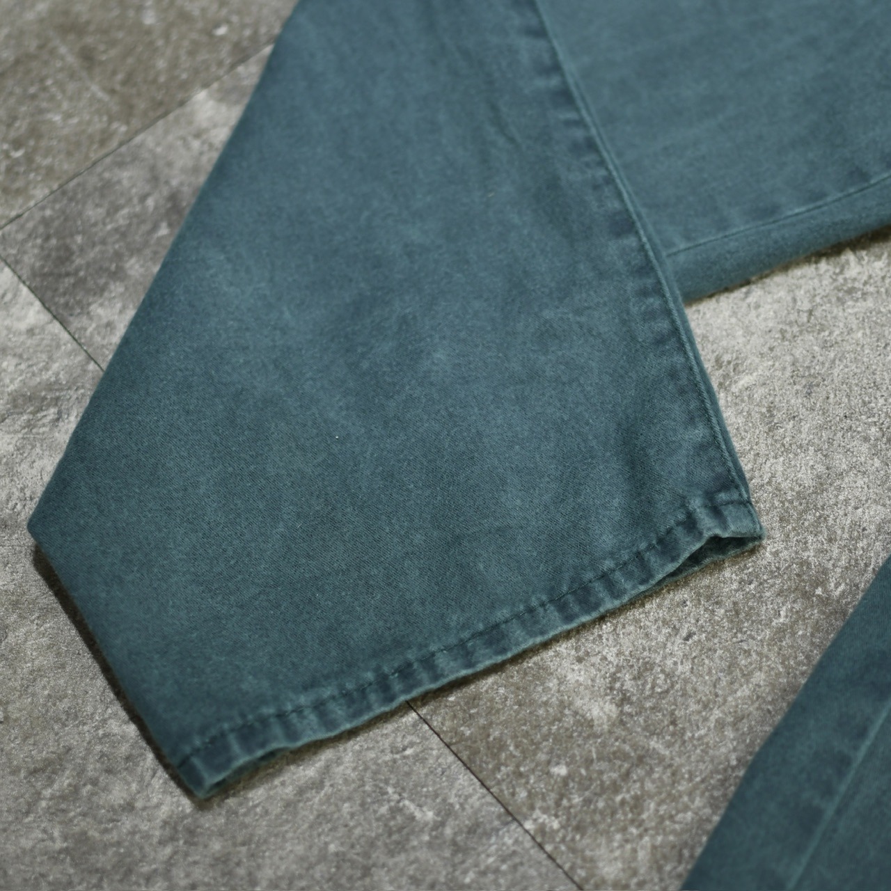 good fade 3tuck cotton pants green
