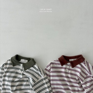 «Sold out»«LaLa Land» ボーダーポロシャツ 2colors
