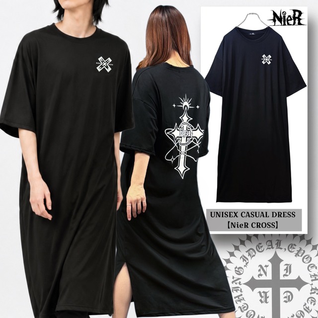 《夏の新作60%OFF PRESENT》UNISEXワンピース【NieR CROSS】
