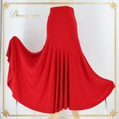 フラメンコ 衣装 ファルダ スカート 赤 無地 薄い 軽い ストレッチ 伸縮 レッスン 練習着 発表会 パーティ ペチコート レッド系 フラメンコスカート ダンス衣装 レディース 発表会用 ステージ衣装 おしゃれ 軽量 衣装用 スカート 伸縮性 練習用 フェスティバル