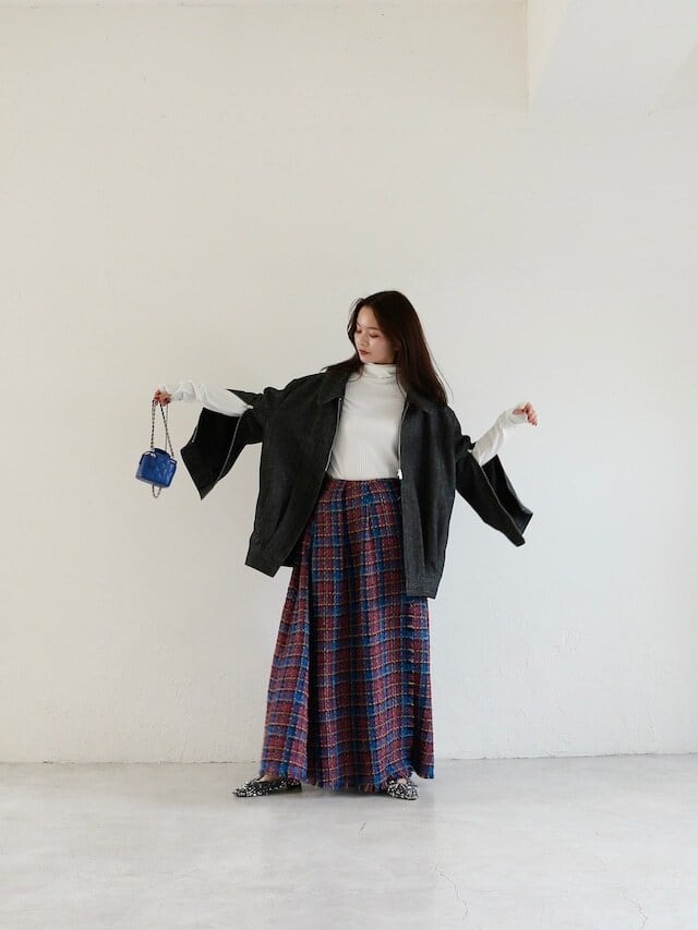 tweed volume long skirt | Katrin TOKYO tweed volume long skirt | Katrin TOKYO