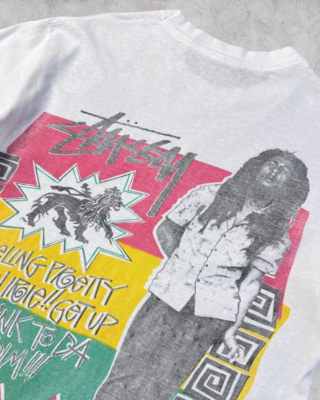 Special!!】90's old stussy Bob Marley Photo Tee 