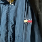 90s TOMMY HILFIGER ナイロンセーリングジャケット ネイビー トミー