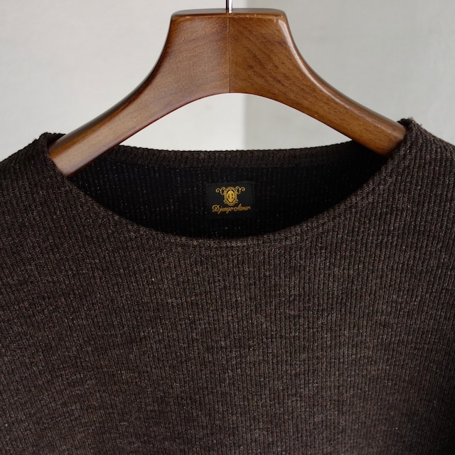 da wool quartergauge longsleeve / shabby brown