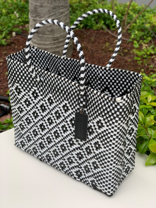 XS Mercado Bag (Normal handle) White/Black