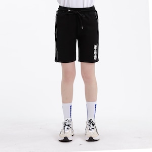 送料無料 【HIPANDA ハイパンダ】レディース スウェット ショート パンツ WOMEN'S SHORT SWEAT PANTS / BLACK