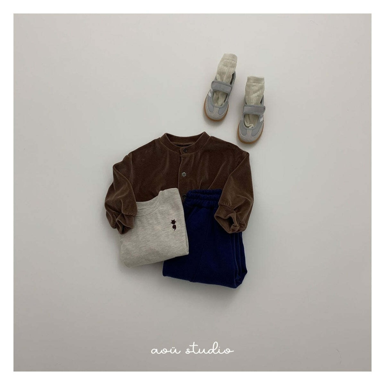 【取寄】aou studio セミTシャツ｜冬服｜韓国子供服