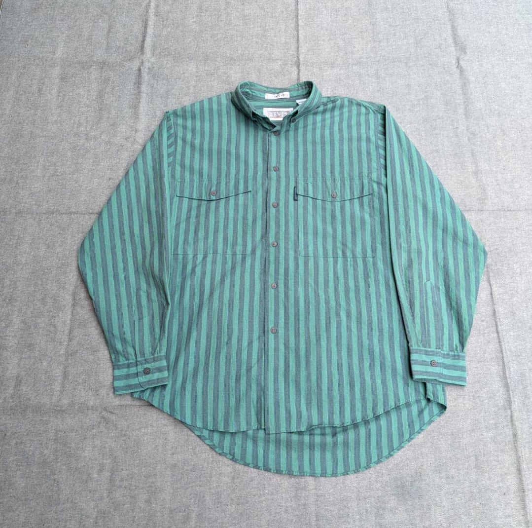 Levis silver Label Big E stripe b/d shirt 小岩店