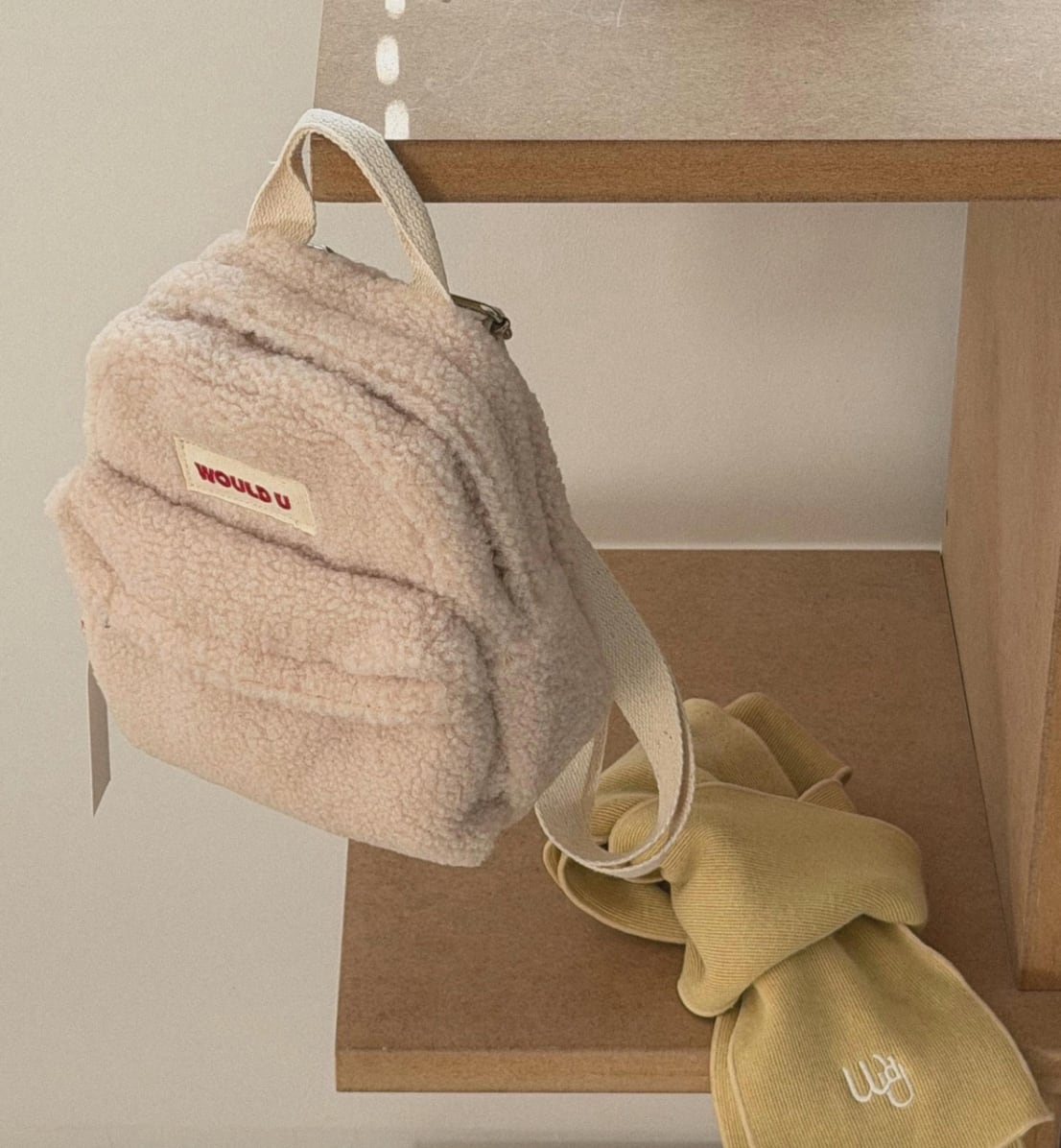 would U(ウッドユー)/ Boa Back Pack / cream