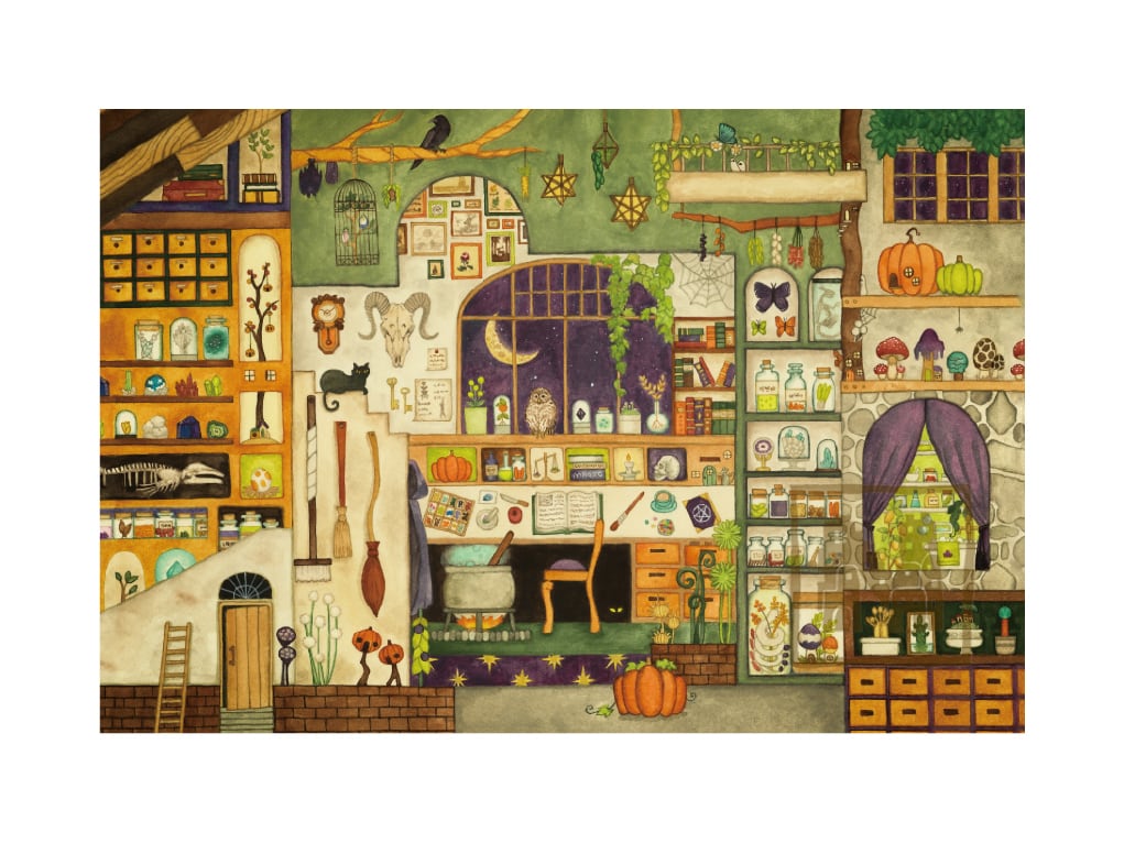 ポストカード4枚セット17「魔法使いの部屋」 | 空想街雑貨店 ポストカード4枚セット17「魔法使いの部屋」 | 空想街雑貨店