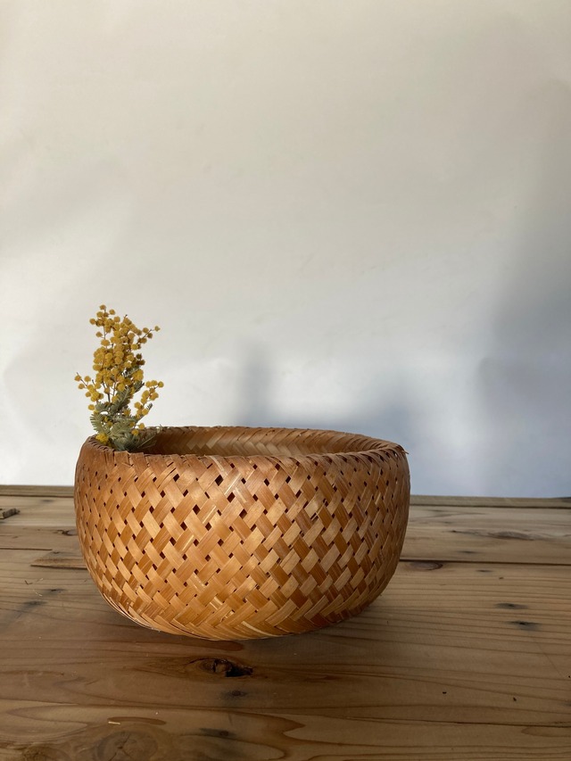 SALE/ヴィンテージの竹籠