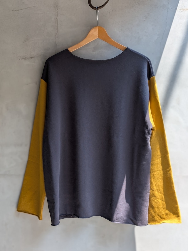 BAA COSTUME MFG. "SWEDISH MIL SWEAT SHIRTS" Sumi Black×Mustard Color