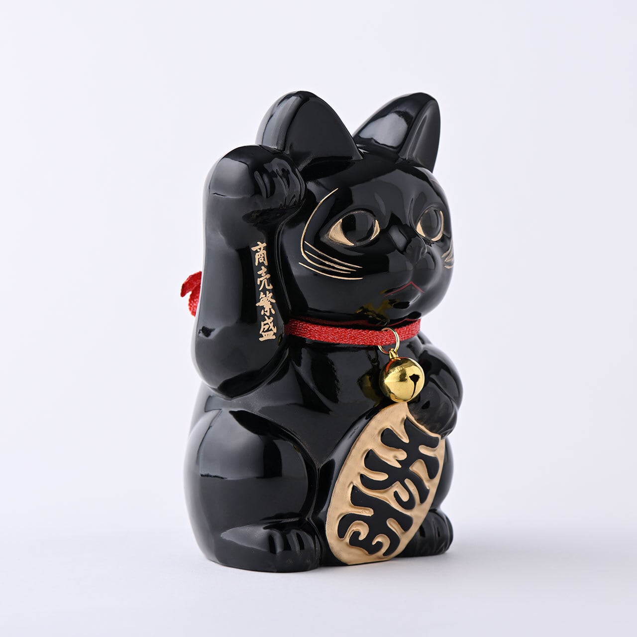 開運・縁起物》開運厄除け 招き猫16cm（黒漆）｜銀雅堂 | 生活を楽しむ
