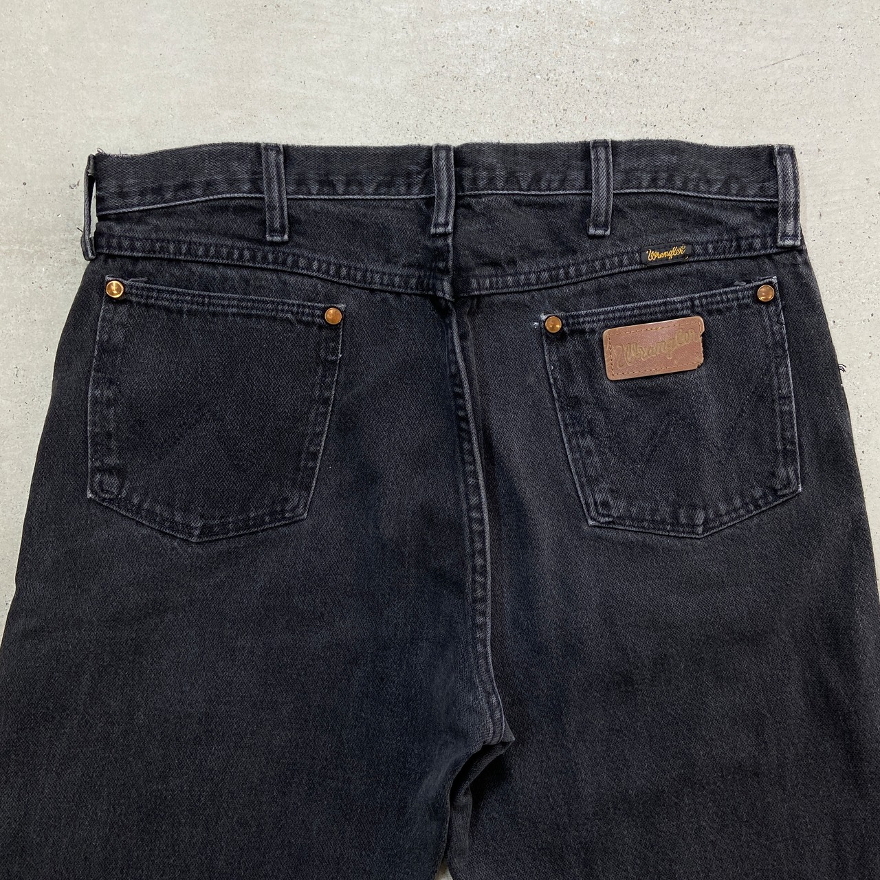 90年代 Wrangler ラングラー ブラックデニムパンツ メンズW35 古着 