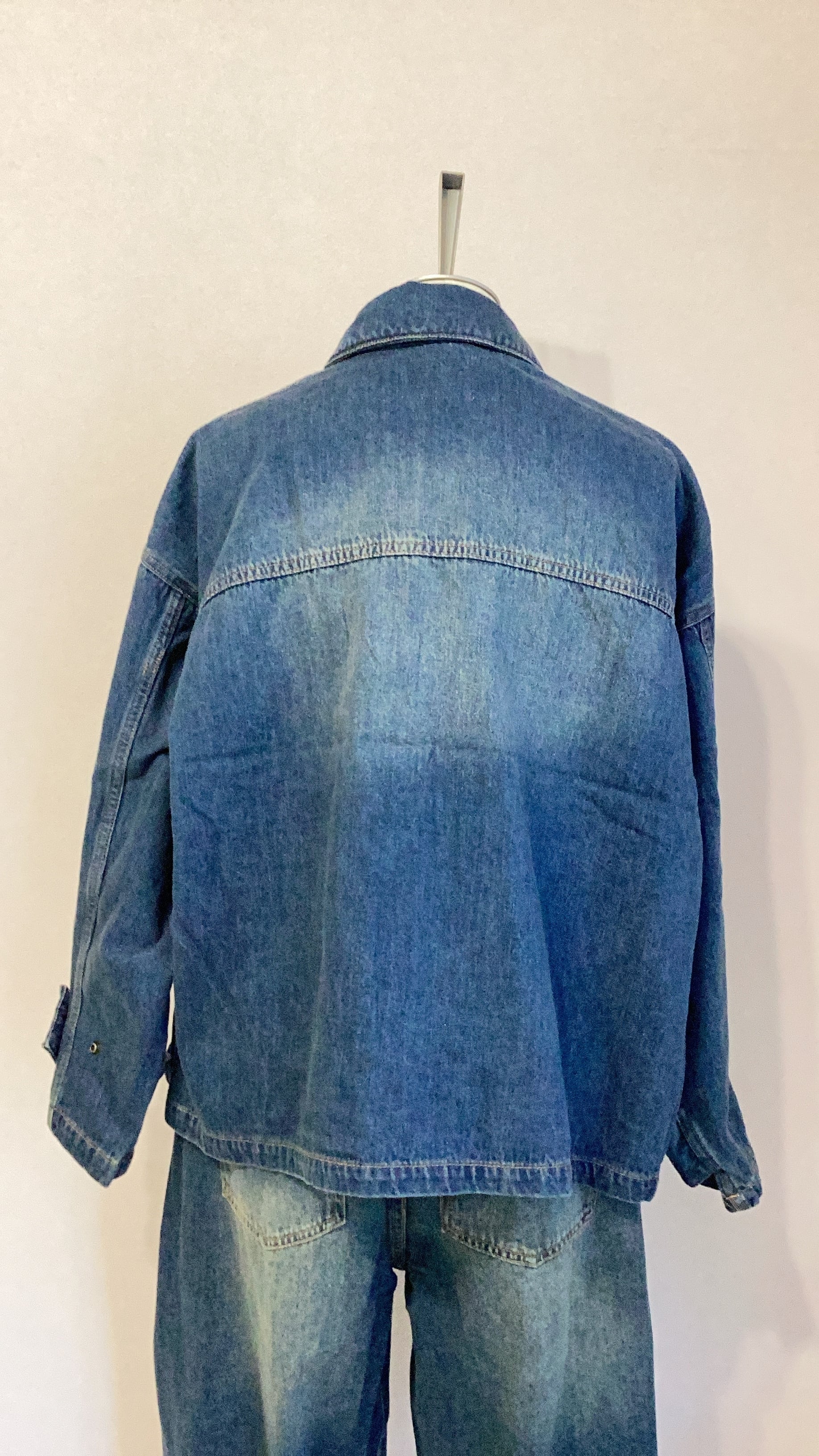 CYAN TOKYO BIGポケットデニムZIPブルゾン No.504358 ネイビー ブルー