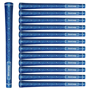 【数量限り】Geoleap Glory-M ゴルフグリップ 13個セット、メモリーポイント 手の配置を補助、滑り止め、ゴルフクラブグリップ、標準型/中型、5色オプション (スタンダード 青)