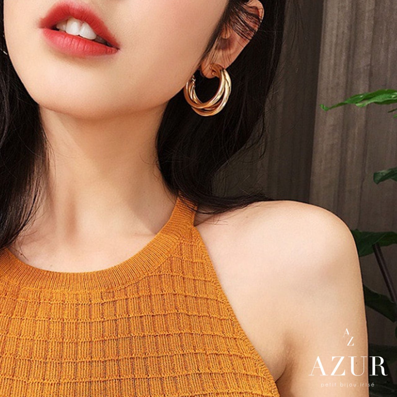 トリプルリングピアス