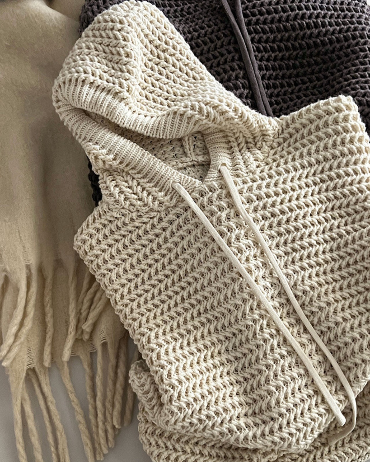 ローゲージフーディーニット 2color A0711 - 8