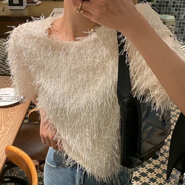 tassel short tops　　　2-584
