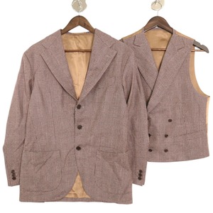 MR FENICE WOOL CHECK JACKET & VEST 48