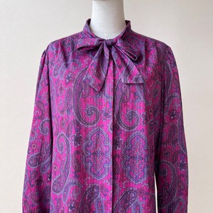 THREE R's 1980s Paisley Pattern Dress AD106